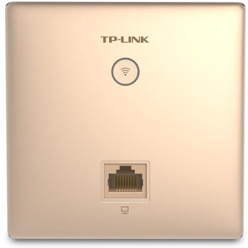 TP-LINK TL-AP450I-PoE  450M无线86型面板式AP 企业级酒店别墅wifi接入 POE供电 AC管理 香槟金色