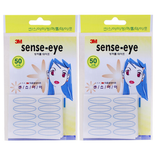 韩国3Msense-eye双眼皮贴隐形无痕防水持久美目贴50回 宽型(二包装)