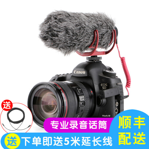 RODE 罗德 videomic go单反相机话筒麦克风微单专业级采访指向性设备录音摄影视频佳能尼康 官方标配