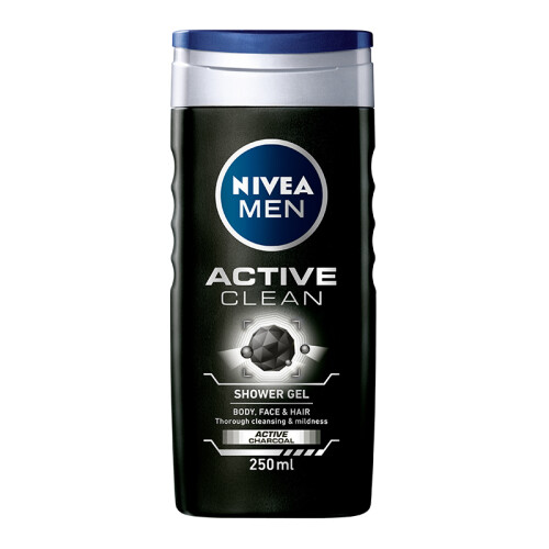 海囤全球德国进口 妮维雅 NIVEA MEN 男士洗发沐浴洁面三合一沐浴露250ml （保湿补水 芬芳舒缓 新老包装随机发货）