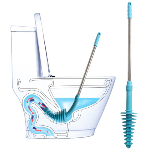 京东超市平安大通 活塞式马桶塞疏通器家用马桶吸皮搋子马桶吸水拔子揣子皮吸马桶抽塞子堵塞虹吸马桶
