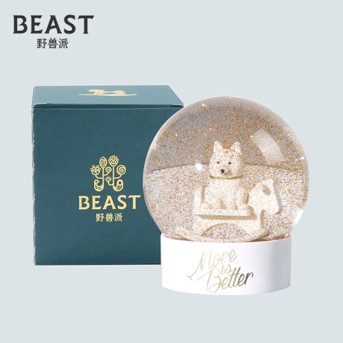 THE BEAST/野兽派 马上有财水晶球礼盒 创意生日礼物送女生 “马上有财”白色水晶球