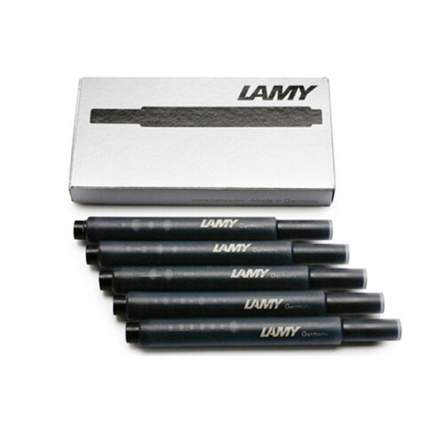 海囤全球凌美（LAMY）签字笔钢笔水笔专用德国原装进口 凌美-墨胆黑色5只装