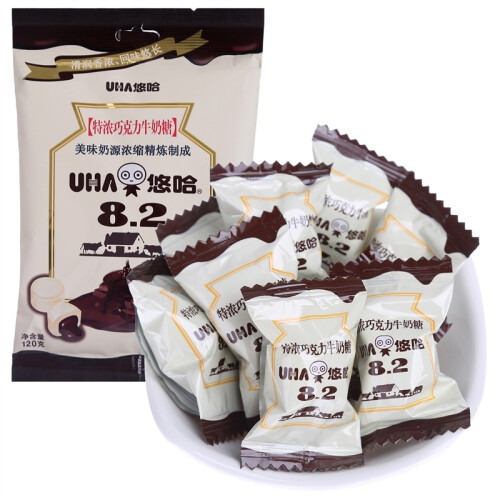 京东超市悠哈（UHA）零食糖果 结婚喜糖  特浓巧克力牛奶糖 120g