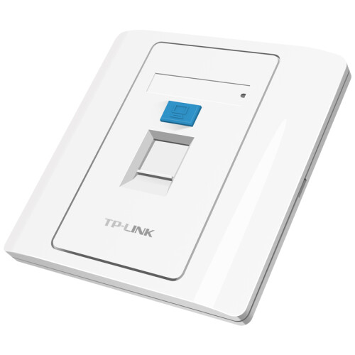 TP-LINK TL-EF001 单口信息面板  86型工程级电脑光纤宽带网线网络墙壁插座开关空板 (需另购模块)