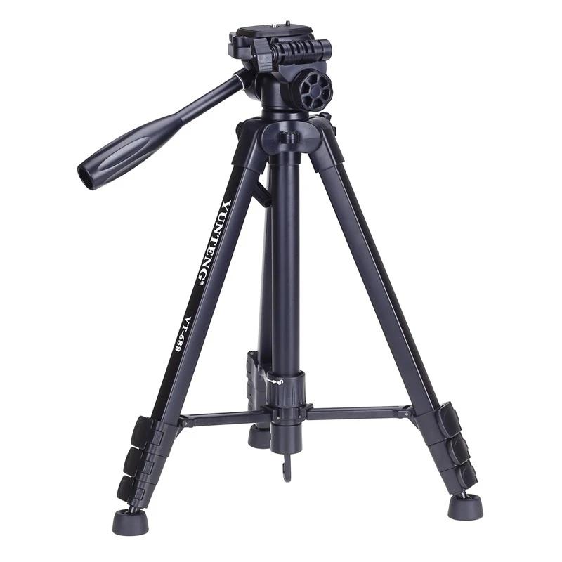 Yunteng VT-688 Boutique Portable Tripod PTZ Set Projector Bracket Micro-Single Digital SLR Camera Camera Travel High-quality Aluminum Alloy Ultra-light Tripod Black Yunteng VT-688 Boutique Portable Tripod PTZ Set Projector Bracket Micro-Single Digital SLR Camera Camera Travel High-quality Aluminum Alloy Ultra-light Tripod Black