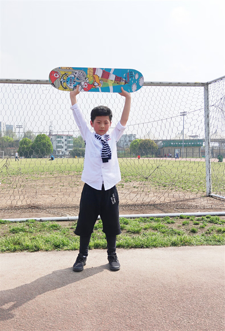 赛豹滑板初学者滑板初学者儿童青少年男女生四轮划板成年双翘短板成人