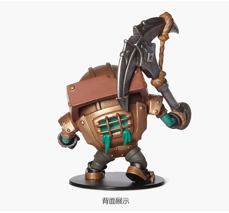 英雄联盟lol 深海泰坦诺提勒斯公仔玩偶做旧涂装游戏周边潮玩模型玩具