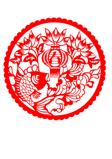 中国风春字剪纸图案底稿图样儿童手工春节红纸窗花手工diy材料包春字