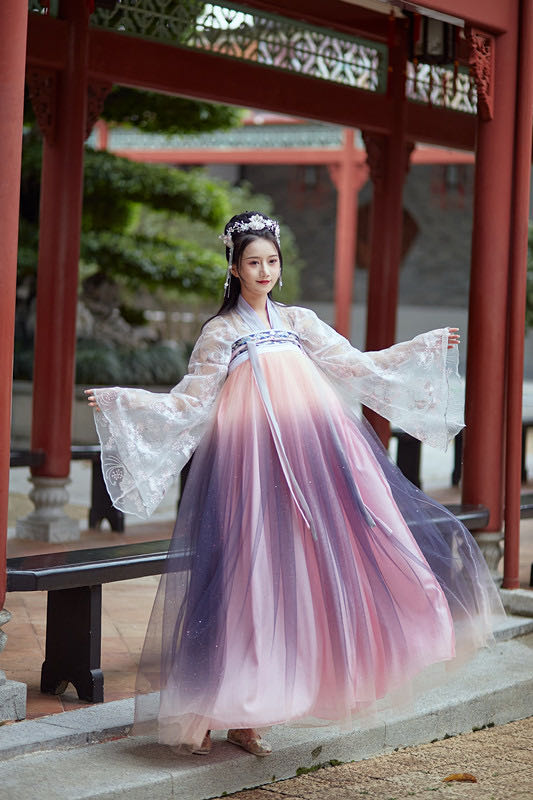 优依库官网同款明制汉服女装中国风改良学生古超仙花嫁齐胸襦裙正版大