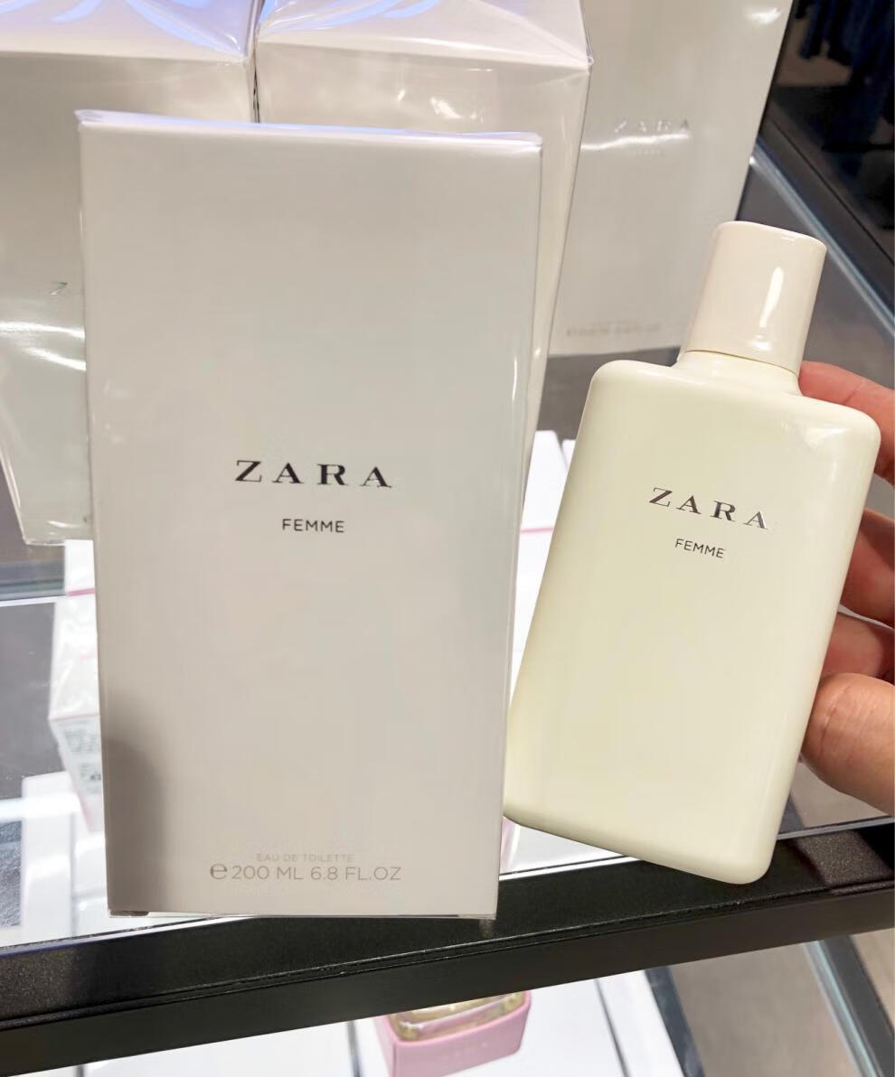 现货zara femme 甜甜的奶香味 飒拉女士淡香水纯白新款包装 30ml 旅行