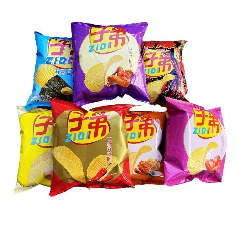 子弟薯片35g包云南子弟土豆片小袋薯片香麻辣马玲薯片多口味特产零食