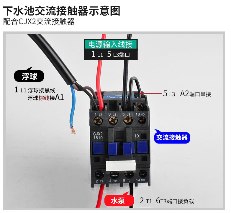 凯之讯水塔水箱供水排水池自动水位开关控制阀浮球开关液位控制器 20