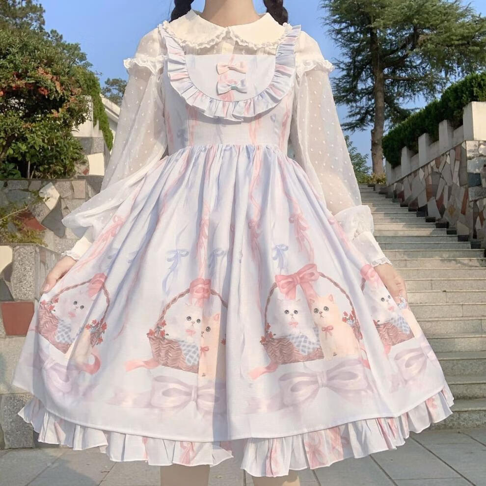 【喵咪甜心】洛丽塔裙子lolita洋装正统印花jsk连衣裙