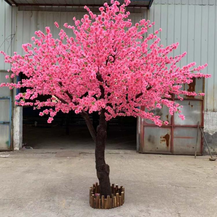 一木代传假桃树仿真桃花树春节摆花桃花新年樱花树梅花腊梅树室内装饰