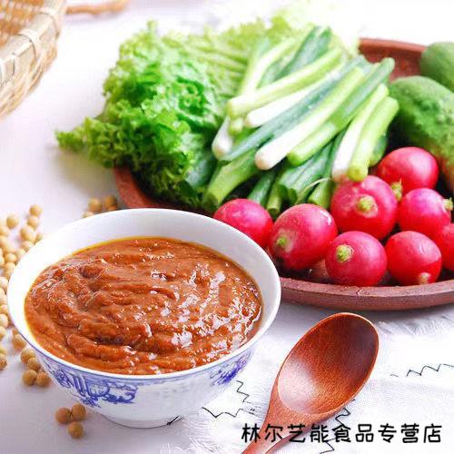 东北大酱黄酱三富大酱农家大酱沾菜拌饭拌面葱蘸酱菜豆瓣酱 1桶1500克