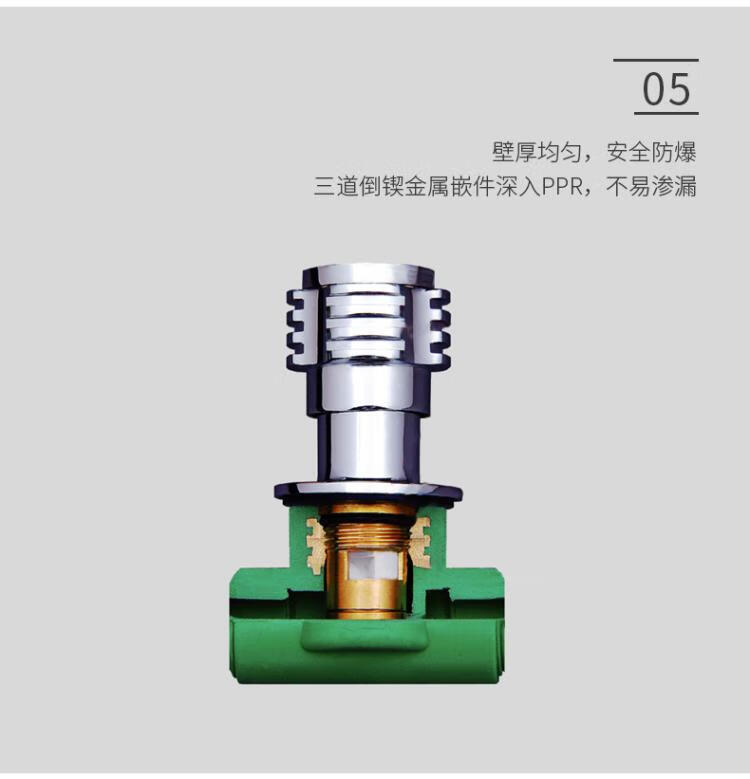 ppr快开暗阀暗装阀门4分206分25太阳能上水开关暗阀总阀伟星6分25绿色