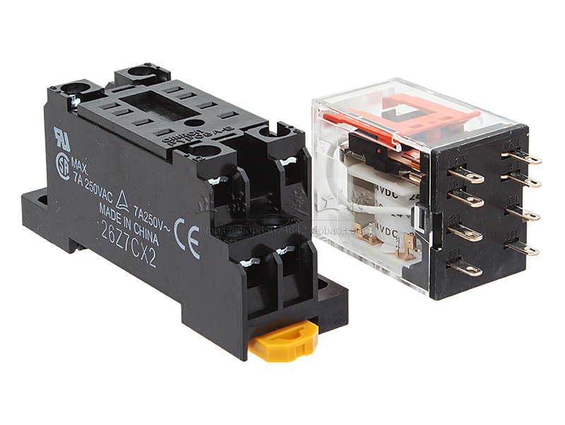 中间继电器my2n-gs my4n-gs dc24v 220vac my2n-jmy4nj ac220v交流