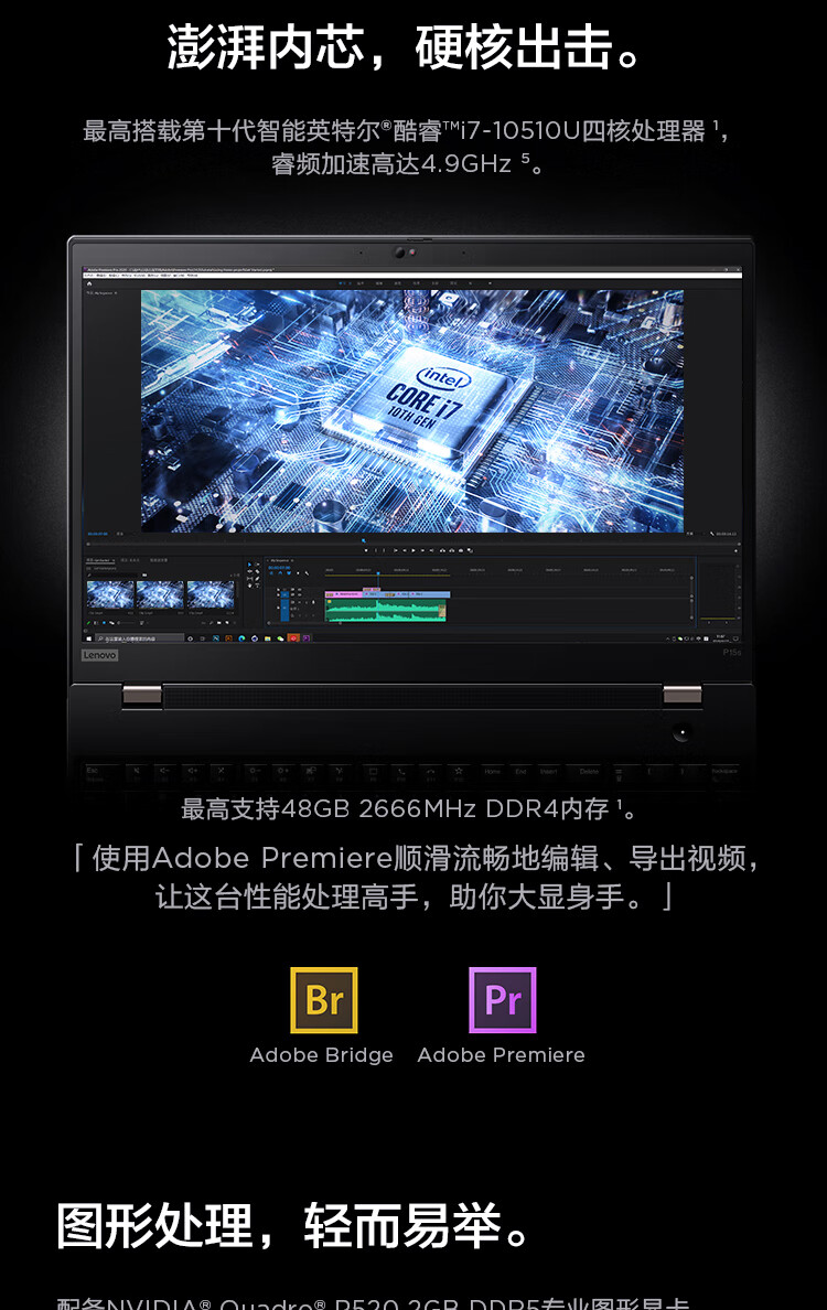 联想thinkpad p15s 移动工作站3d建模设计师笔记本电脑 i7-1165g7/32g