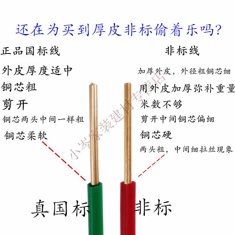 瑞鹤纯铜115254610平方单芯线铜线铜芯单根单股硬线家装电线国标25