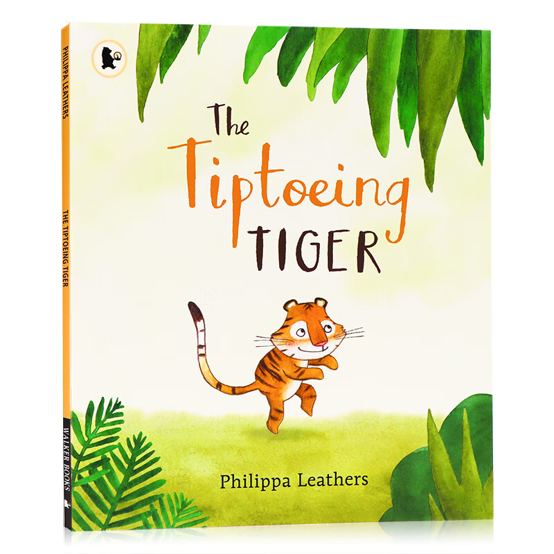 小心翼翼的老虎 the tiptoeing tiger 英文原版绘本 趣味寓言故事