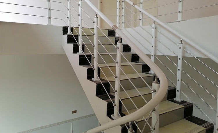 碳钢楼梯扶手护栏别墅阁楼室内阳台护栏围栏pvc简约护栏 套餐c(5道