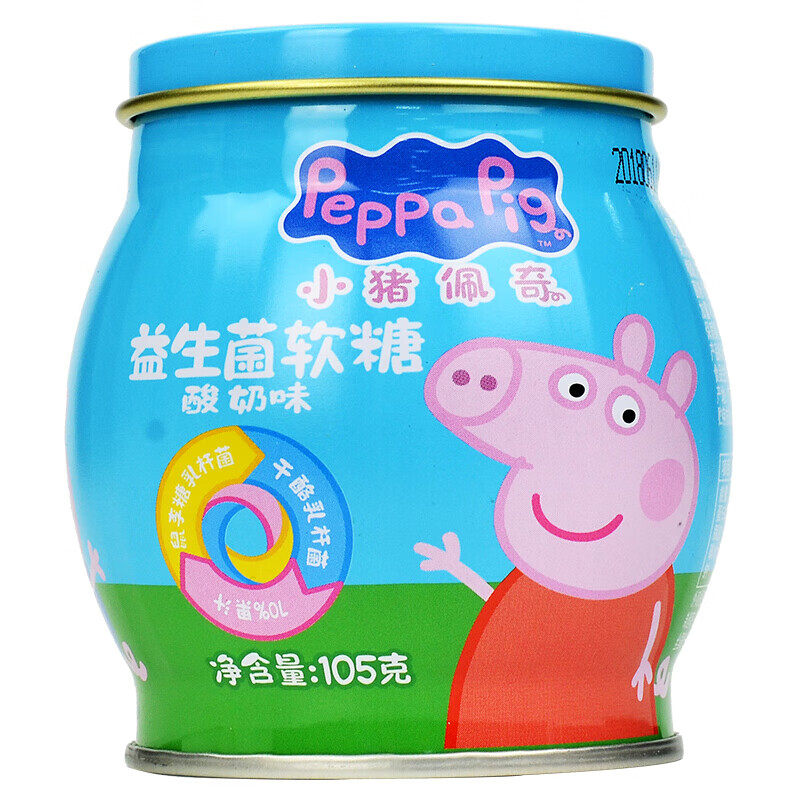 小猪佩奇 益生菌软糖(酸奶味)灭活型 105g