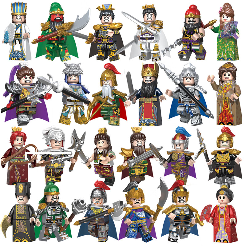 乐高lego三国小侠系列积木魏人物614岁古代许诸夏候淳士兵人仔拼装