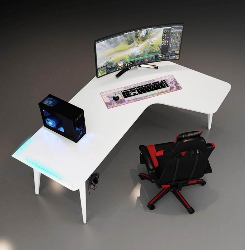 电脑桌椅套装原创电脑桌台式游戏用超大电竞桌椅套装家用一体网吧定制