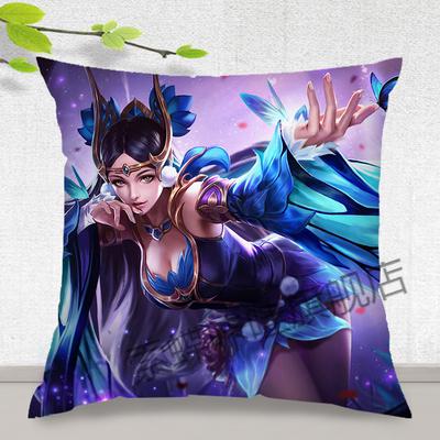 王者荣耀抱枕花间长抱枕头周边貂蝉金色仲夏夜宝宝绒迷你35cm双面