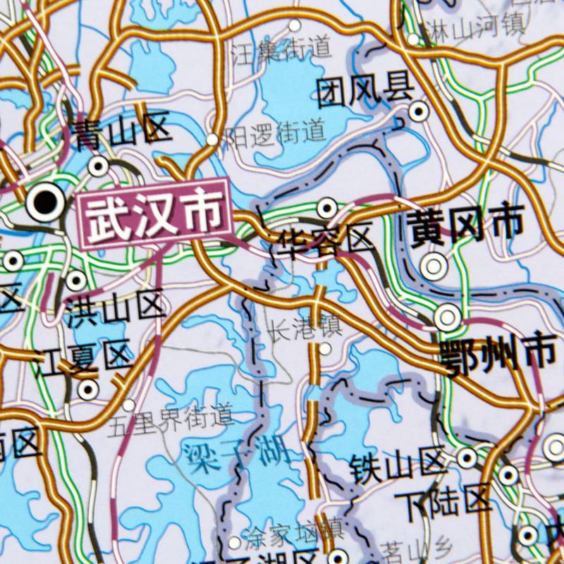 2019年全系中国中部区域地图含山西河北河南陕西湖北地图约1*1.