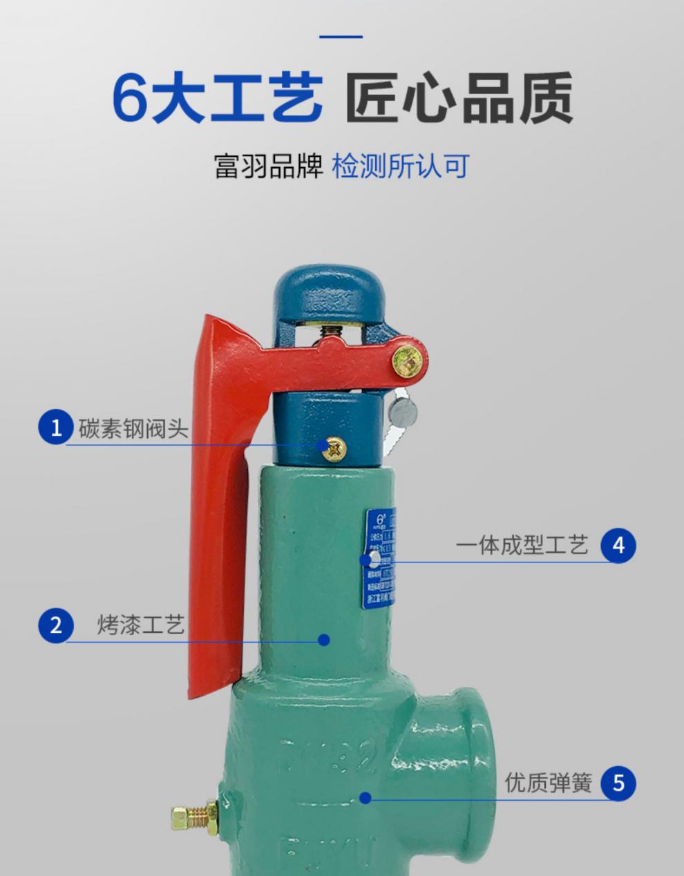 浙江安全阀a28h16弹簧式压力罐安全阀储气罐泄压阀a28w16tdn15压力