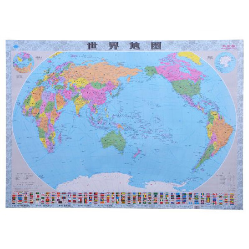 2021全新版中国地图世界地图全国分省地图墙贴挂图办公室装饰贴画