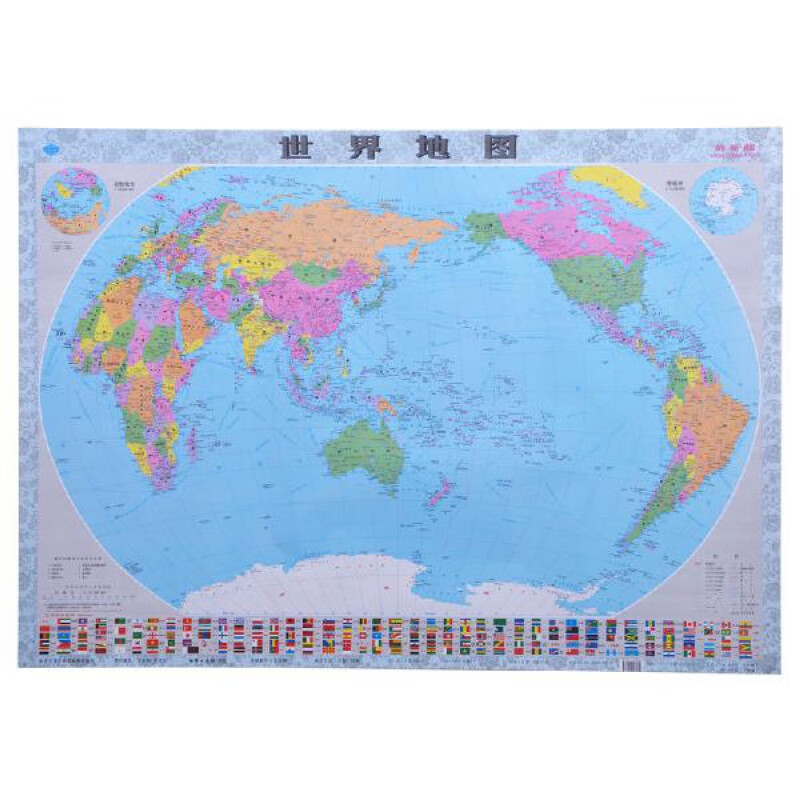 2021全新版中国地图世界地图全国分省地图墙贴挂图办公室装饰贴画