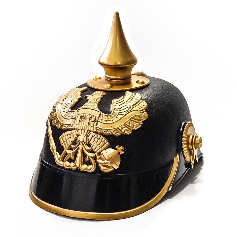 中世纪普鲁士塑料头盔儿童节日表演道具玩具礼物万圣节普鲁士头盔