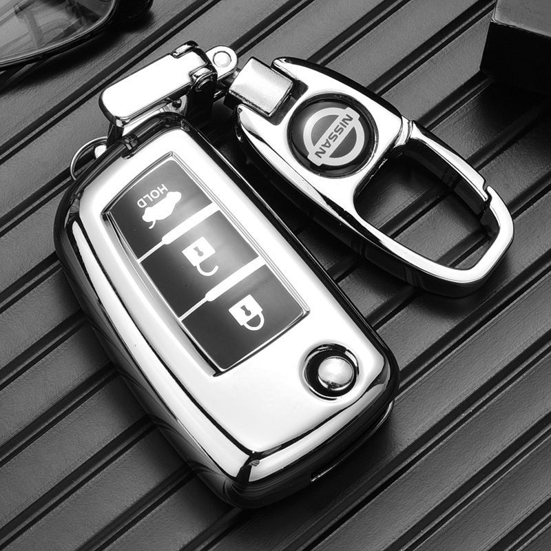 汽车钥匙套钥匙包扣女男保护套 日产钥匙套2021折叠款轩逸经典骐达19