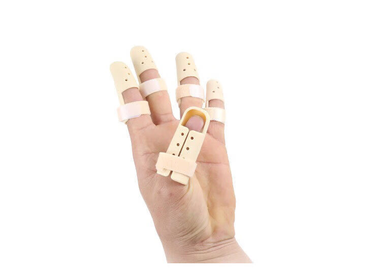 现货速发手指固定器护指手指套硬塑料手指尖套保护指头肌腱断裂器1号