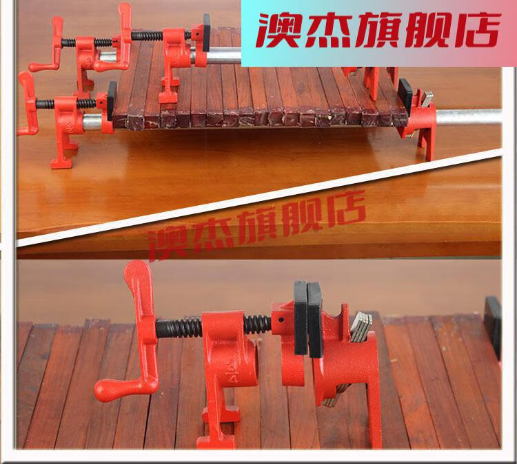 强力固定水管f型快速拼板夹木工g字压紧管夹器工具钢管夹子的夹具6分