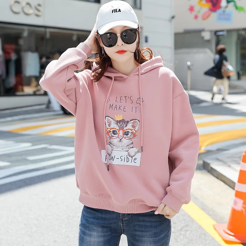 Man Rufen Women's Sweater Women's Fall 2021 Harajuku Style Printed Ladies Jacket Korean Style Loose