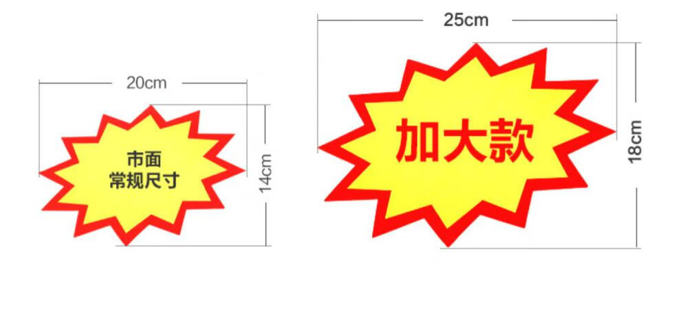 纸超市店铺价格牌标价牌签促销贴纸卡特价牌新款网红创意手写广告纸 b