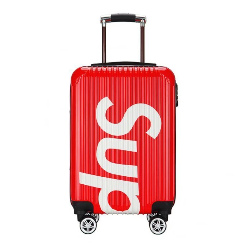 Color : Green, Size : 20inch YZFGY Trolley Korean Version of The Collision Color Universal Wheel Trolley Case Small Fresh Password Lock Trolley 