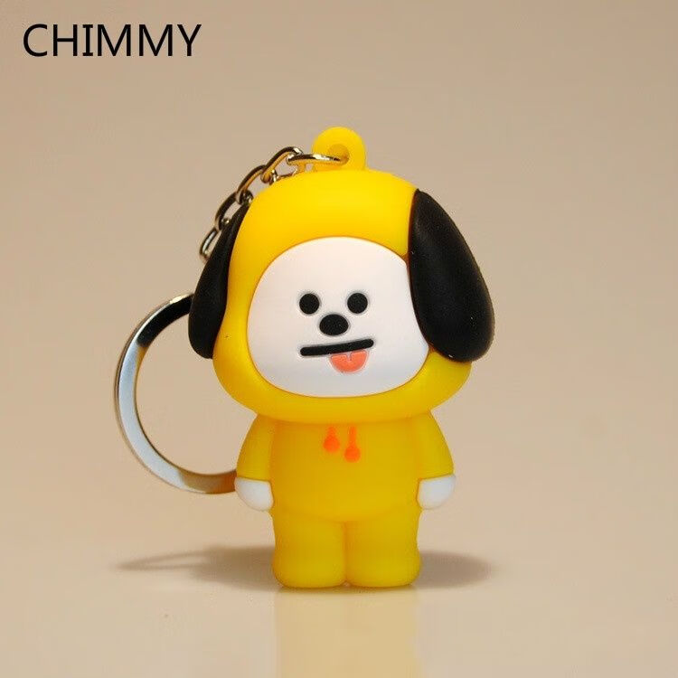 bt21挂件bts防弹少年团硅胶公仔钥匙扣包包饰品田柾国金泰亨周边v