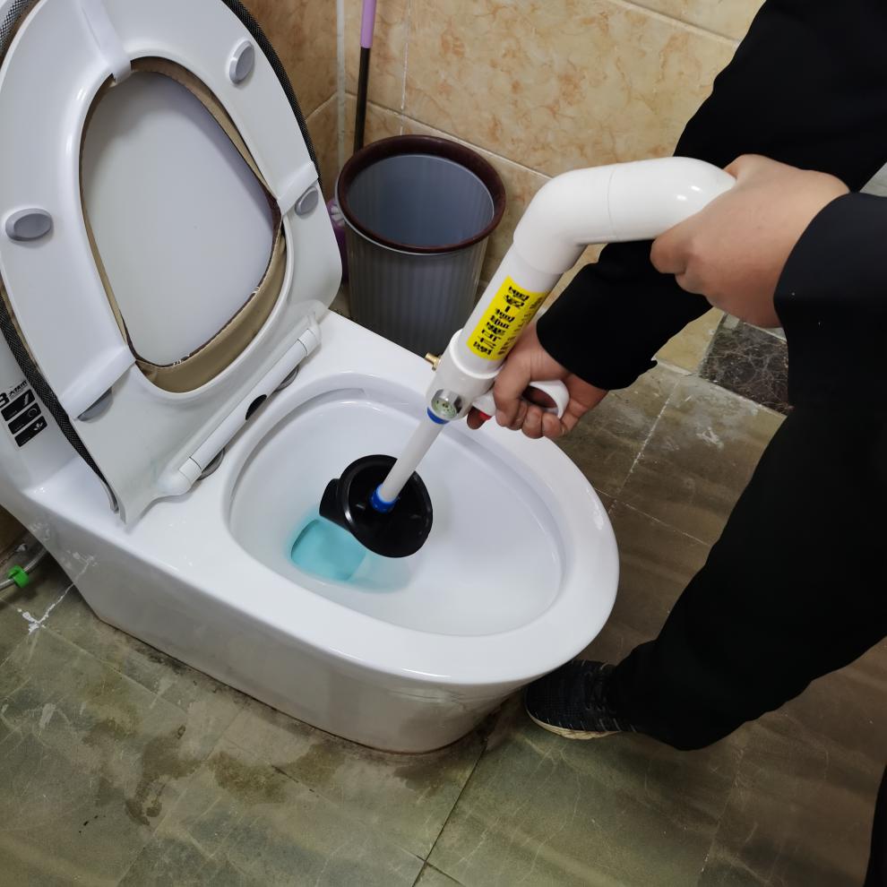 马桶管道疏通神器高压强力一炮通马桶枪高压炮气动快速排气高压阀