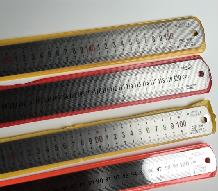 透明30 40 60cm有机塑料加厚直尺一字尺1m1.