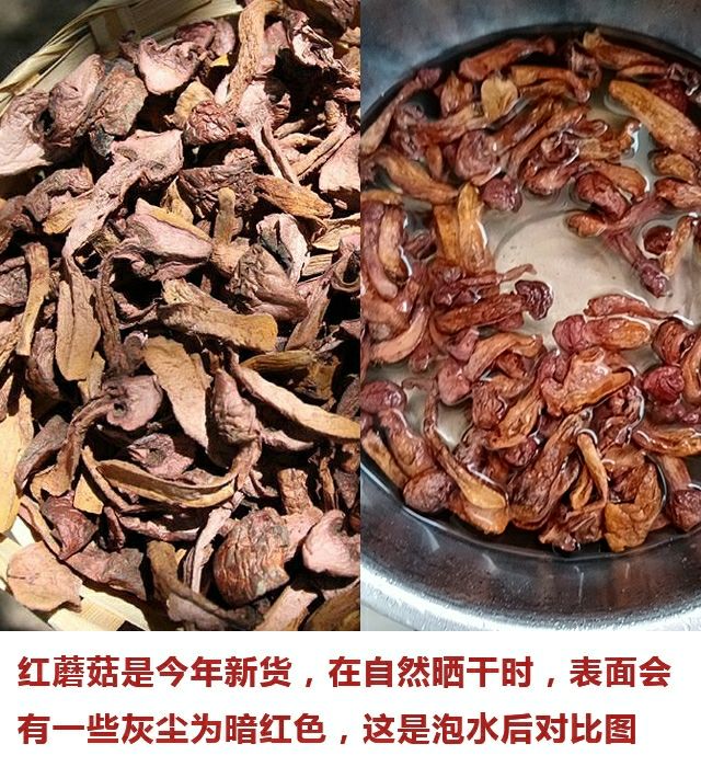 2020新货东北特产野生红蘑菇干货250克松蘑肉蘑松伞蘑食用菌精选野生