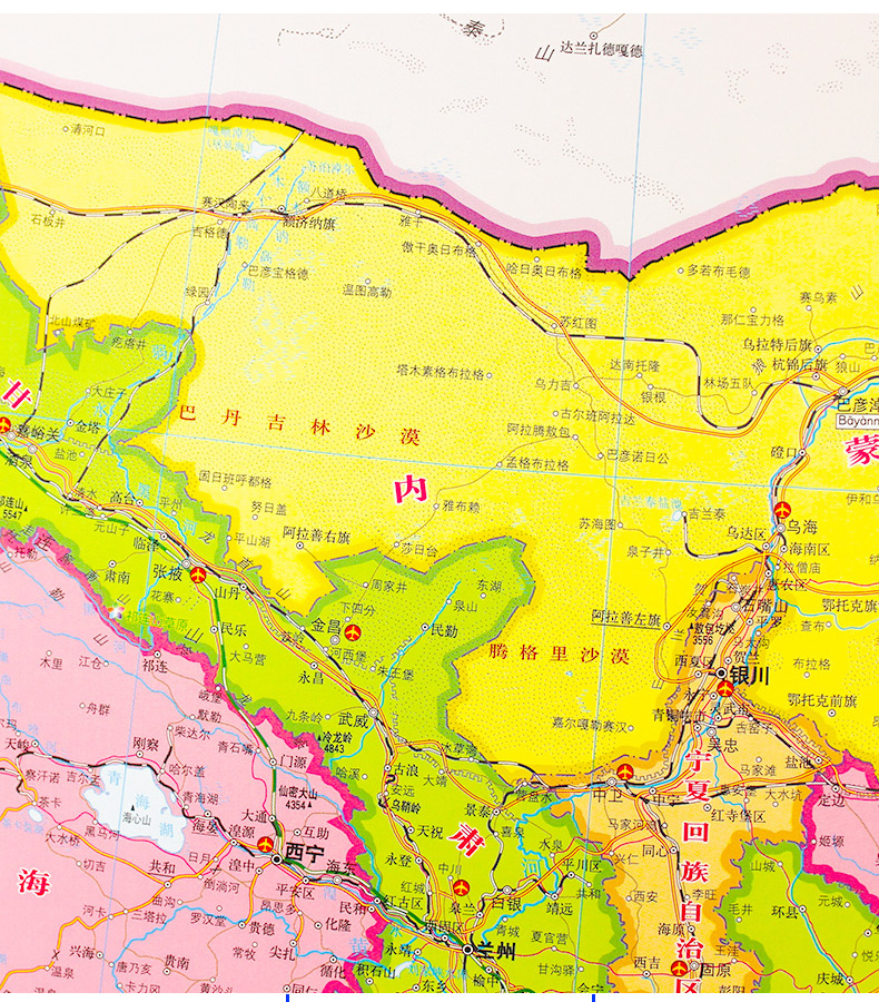 客厅中国地图2021年印刷简约现代世界地图墙面装饰沙发背景墙挂画中国