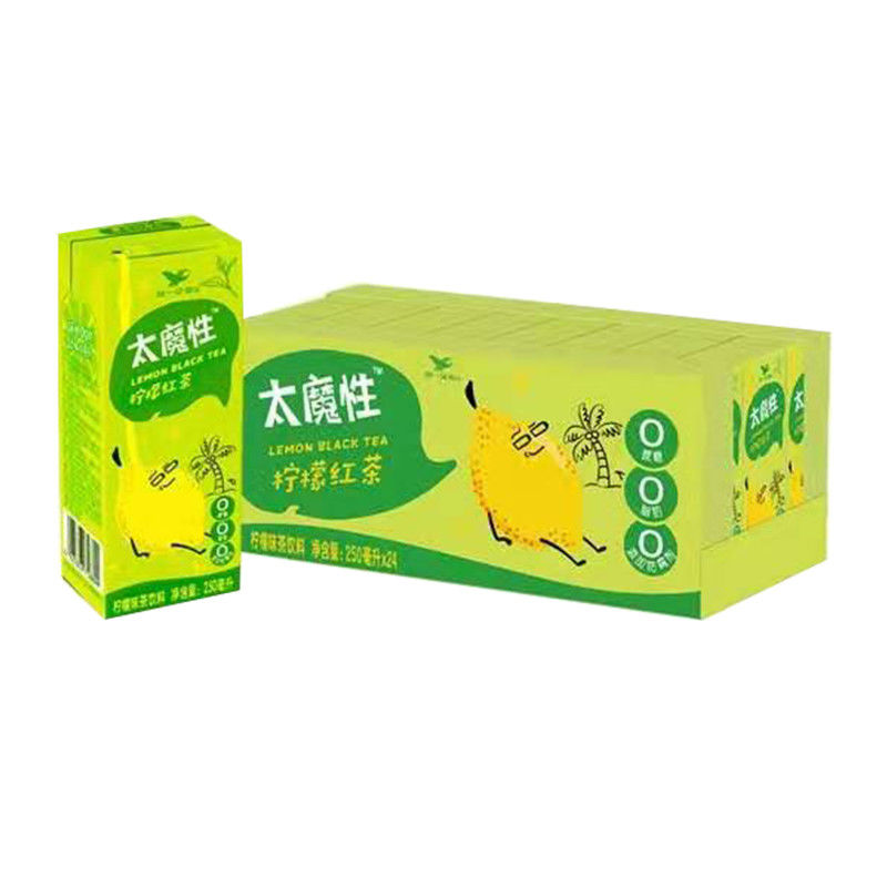 统一冰红茶柠檬味红茶饮料250ml*24盒整箱饮品 太魔性