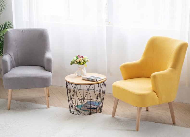 北欧单人沙发椅现代单个简约懒人沙发休闲客厅阳台卧室小沙发创意新款