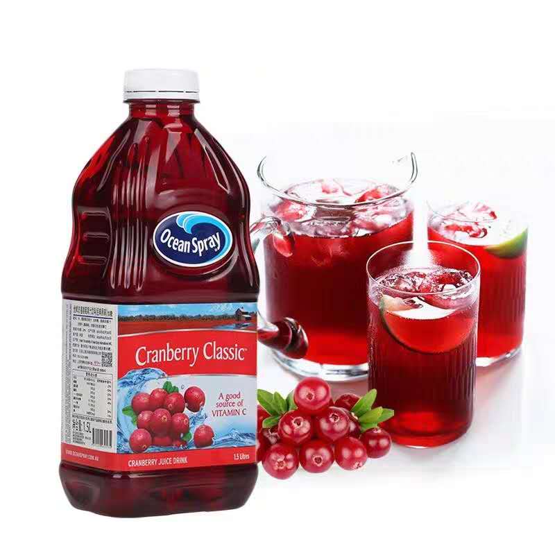 优鲜沛蔓越莓汁原味oceanspraycranberryjuiceclassic15l蔓越莓汁15l