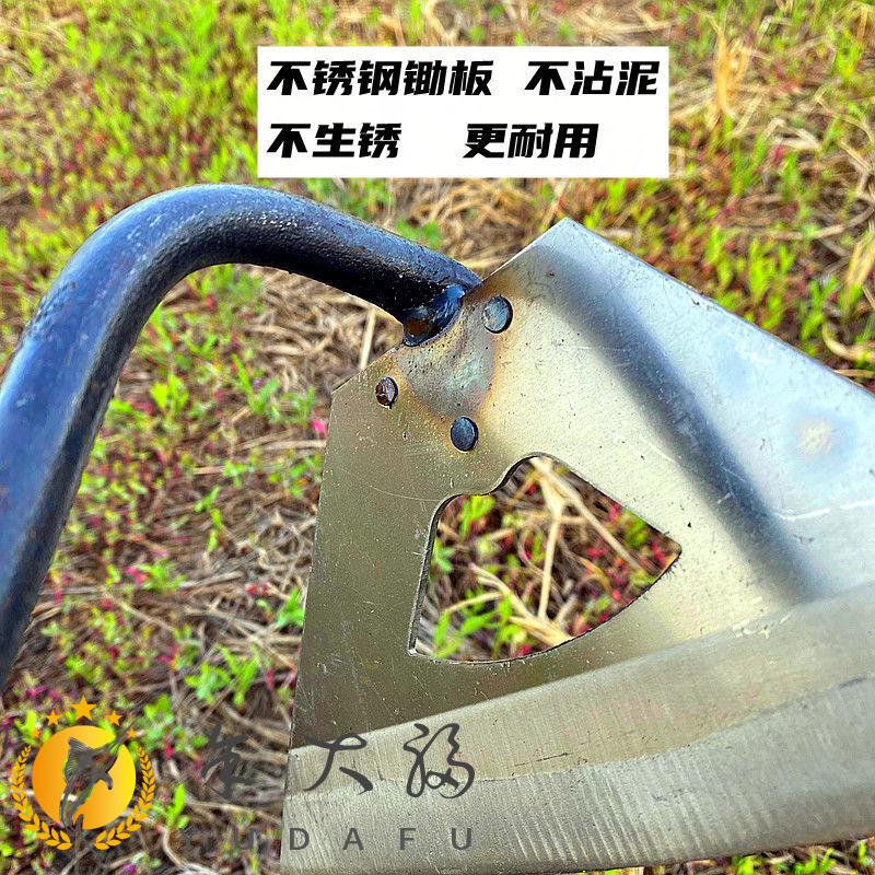 锄头锄头除草工具抖音网红锄草家用开荒种菜铲草锰钢农具园艺除草神器